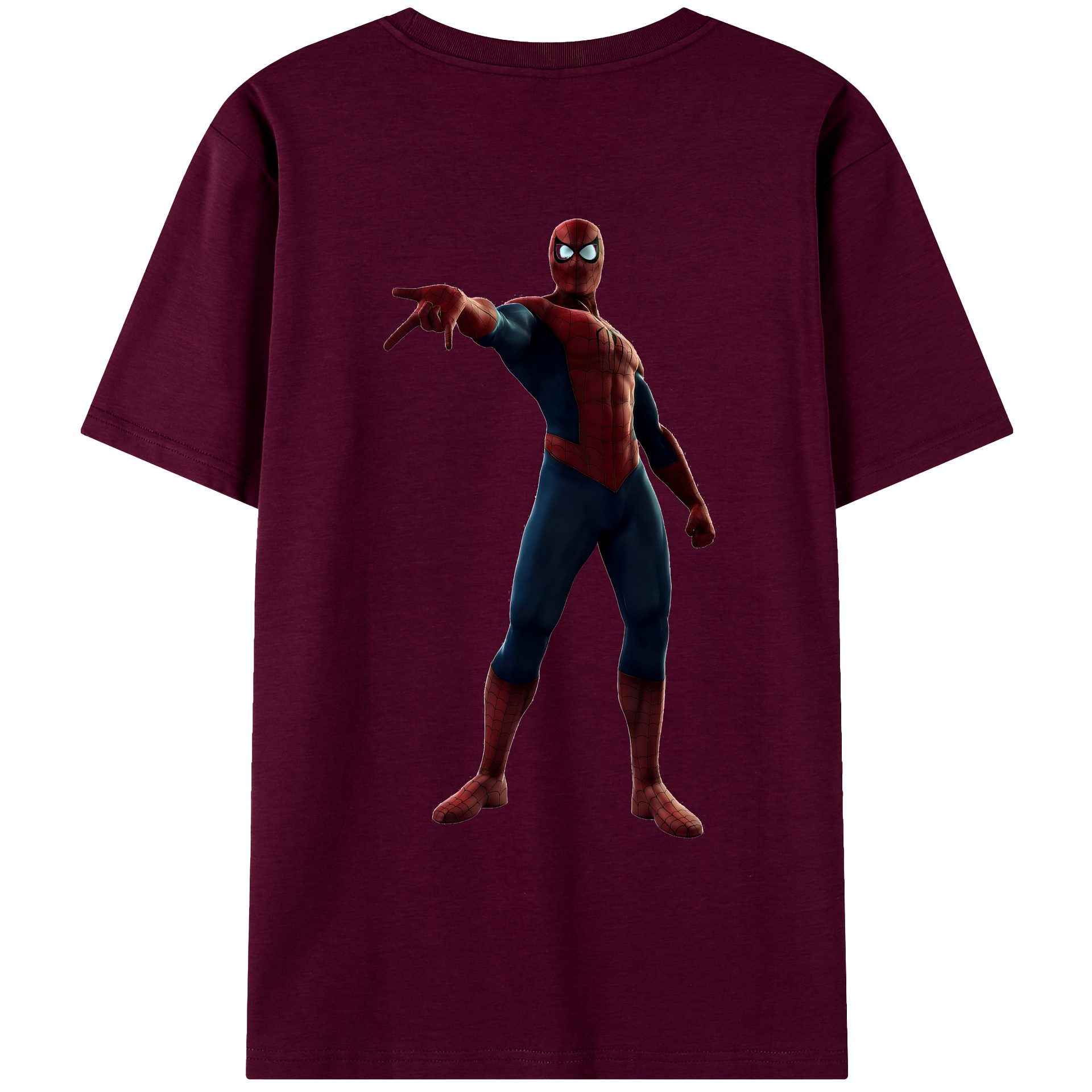 （画像用） Spider Man スパイダーマン レディース半袖Tシャツ(バックプリント)